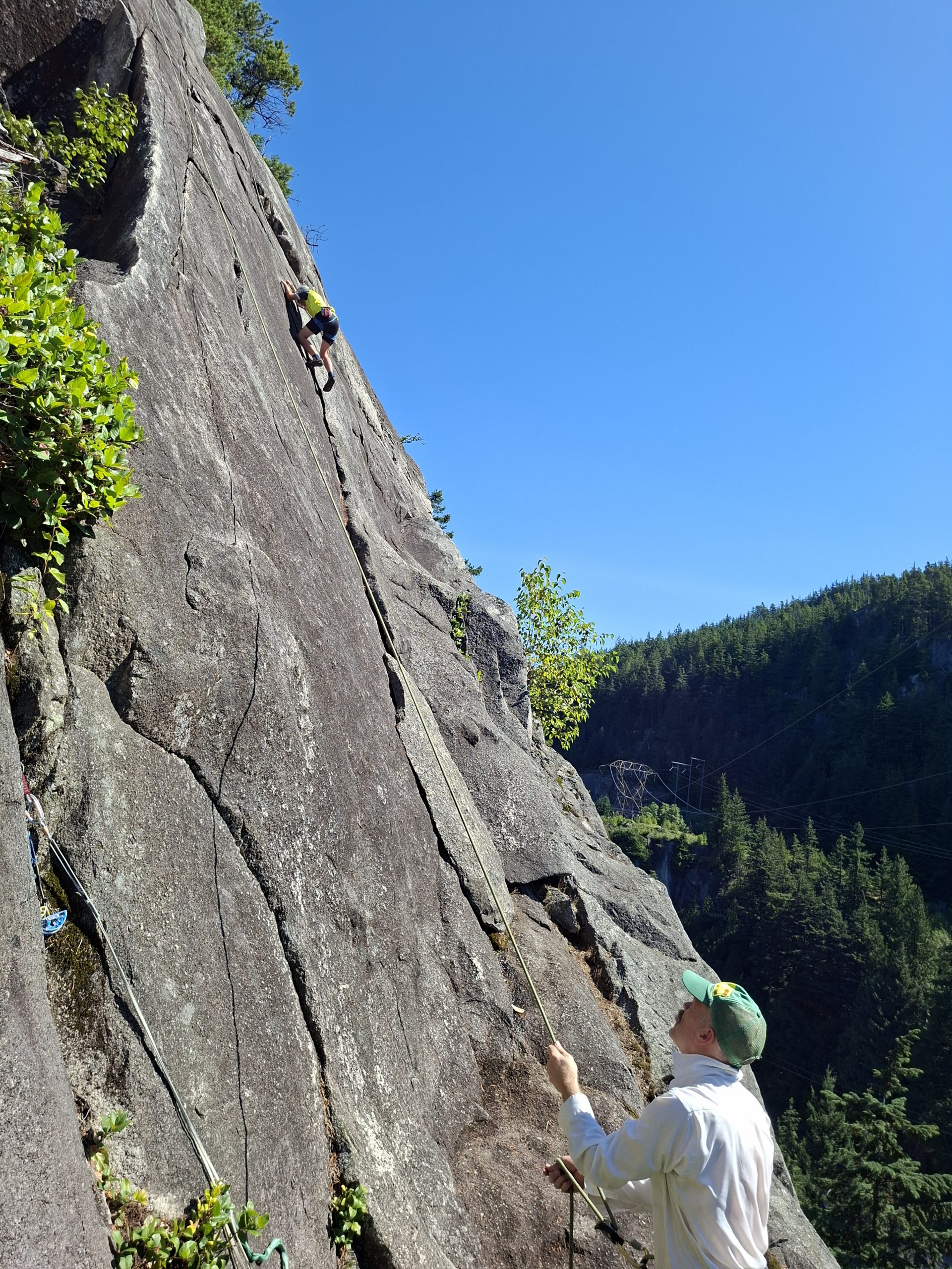 Rock climbing in Squamish