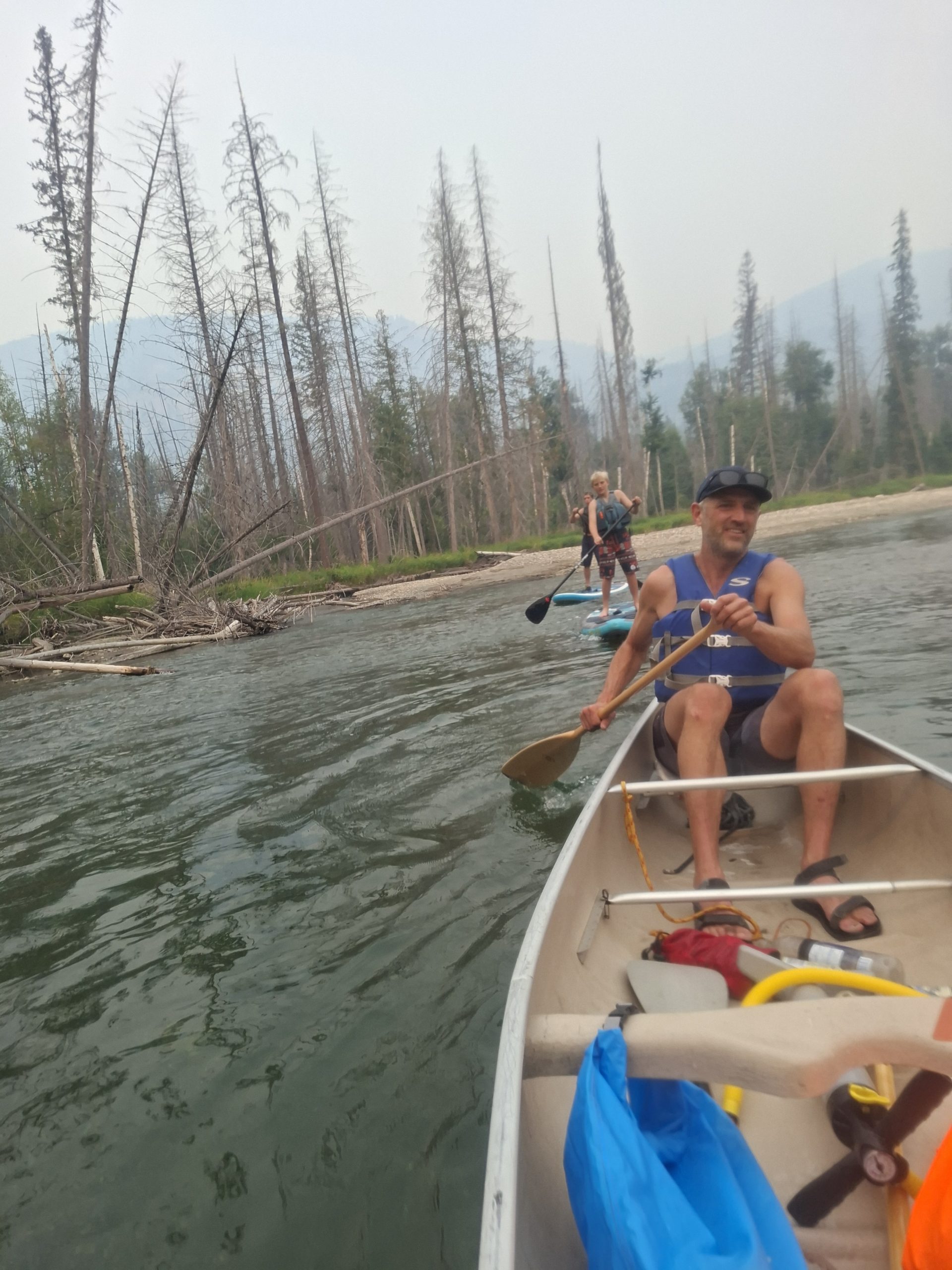 Canoeing down the Shuswap River – day 9